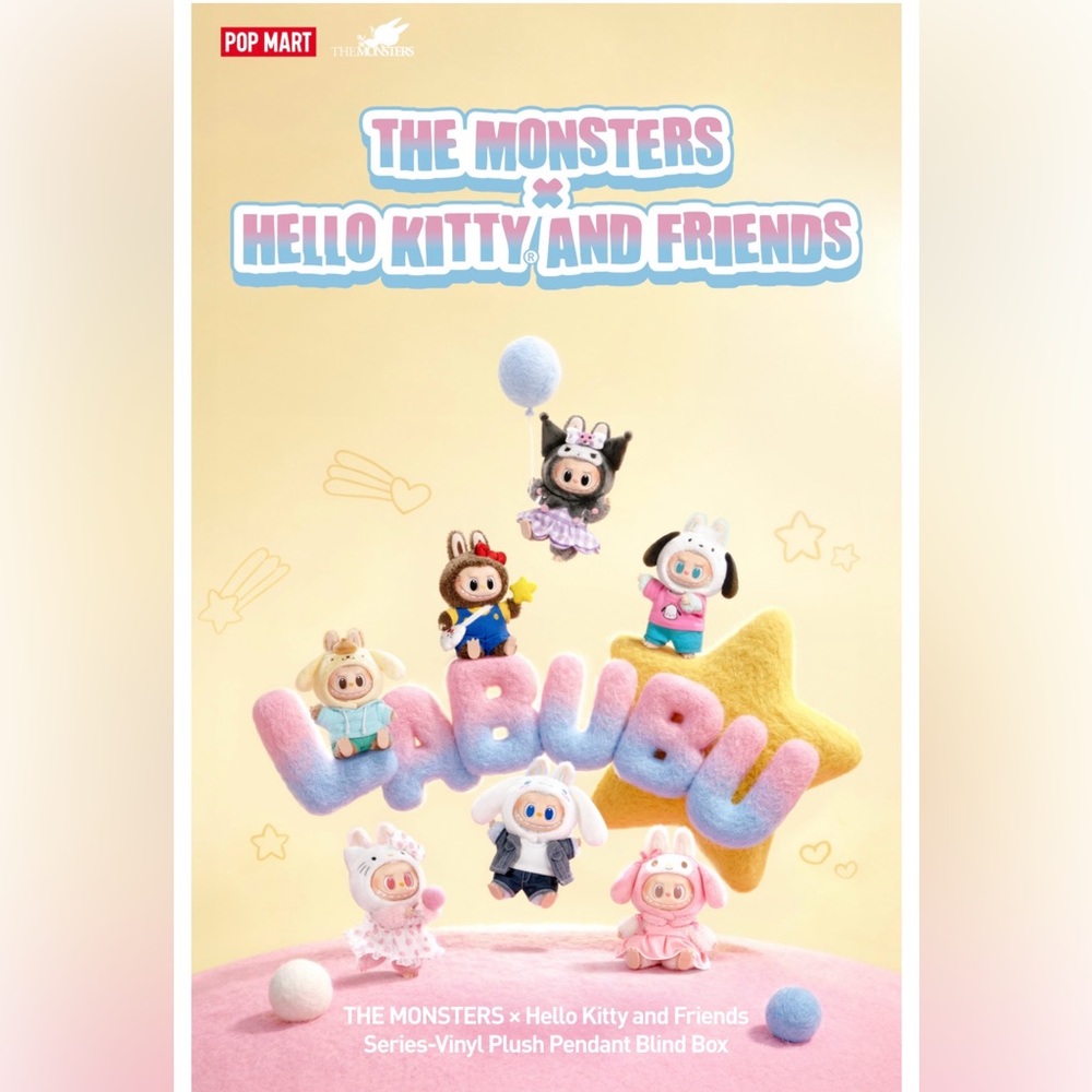The Monsters Labubu x Sanrio Hello Kitty and Friends
(Full Set)